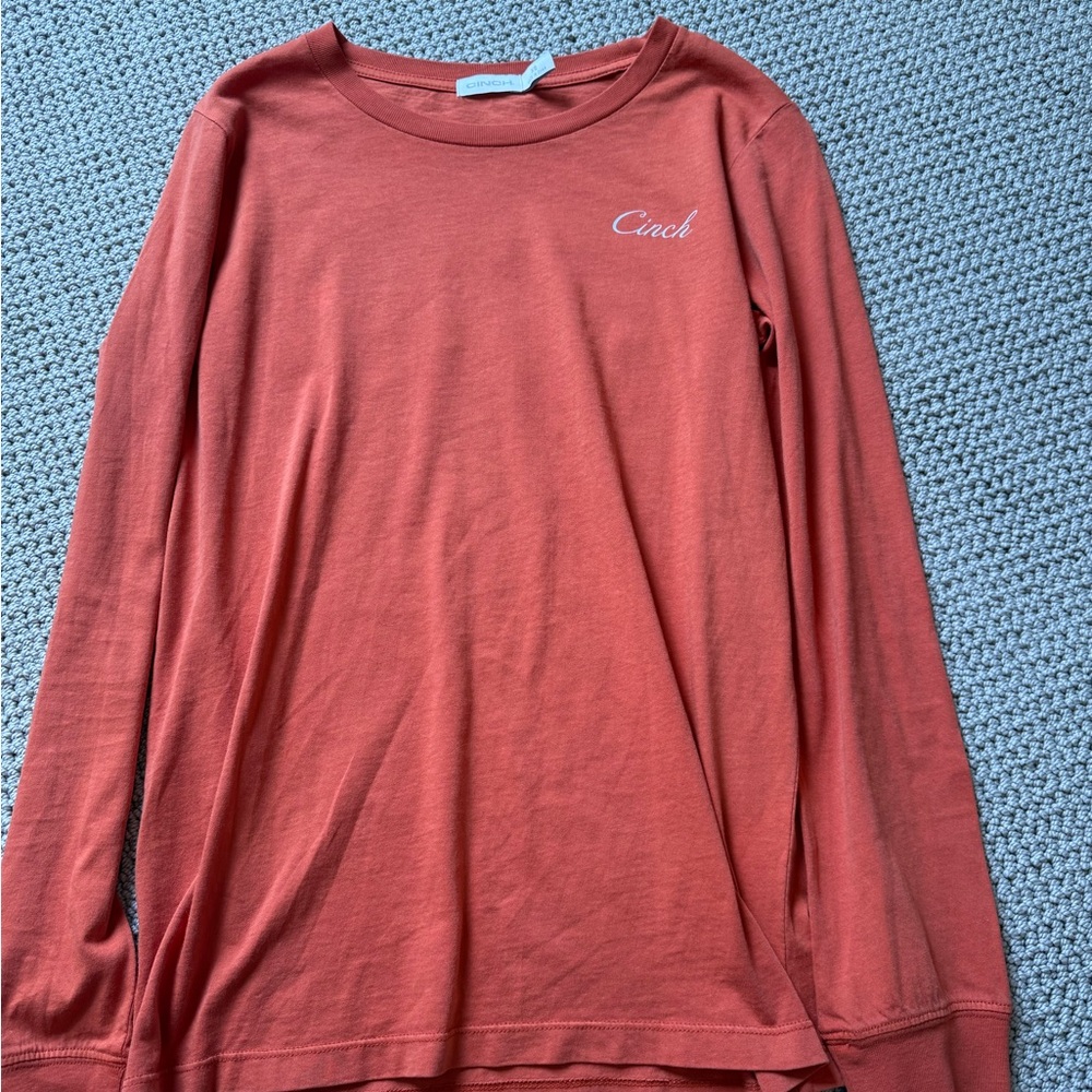 Cinch Rust Long Sleeve Top